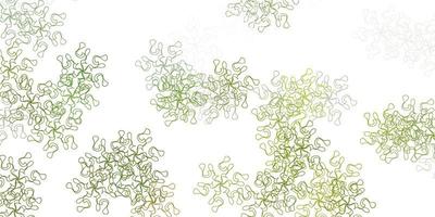 Light green vector natural layout with flowers.