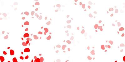 Light red vector pattern with abstract shapes.