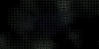 Dark Blue, Yellow vector pattern with lines, triangles. Shining abstract illustration with colorful triangles. Template for wallpapers.