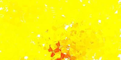 Plantilla de mosaico de triángulo de vector amarillo claro.