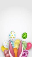 Abstract Easter Template Background Vector Illustration