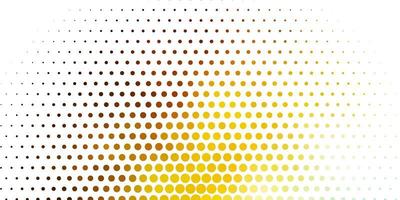 Light Blue, Yellow vector pattern with spheres. Colorful illustration with gradient dots in nature style. Design for posters, banners.