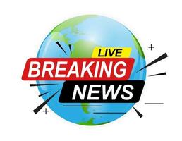 Live Breaking News Abstract Background Vector Illustration