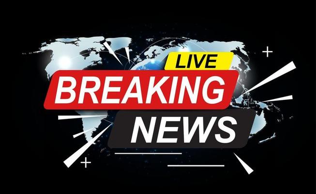 Breaking news background, TV channel news screensaver, vector ...