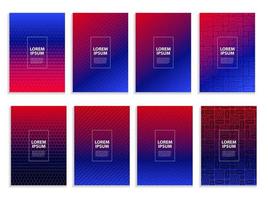 Big Collection Set of Simple Minimal Covers Business Template Design. Future Geometric Pattern. Vector Illustration