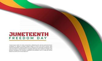 Juneteenth Independence Day background design vector