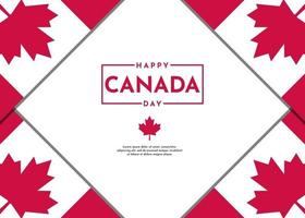 Fondo de celebración del día de Canadá con diseño de hoja de arce vector