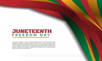 Juneteenth Independence Day background design vector