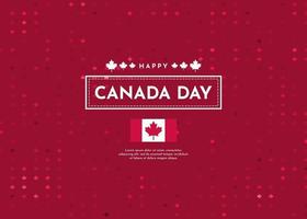 Canada Day celebration background with maple leaf design vector