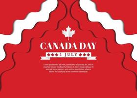 JULY 1st. Canada day background with maple leaf design vector