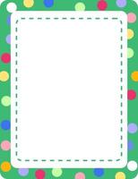Empty colourful frame banner template vector