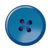 Isolated blue button vector design