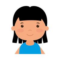 Isolated girl cartoon vector design