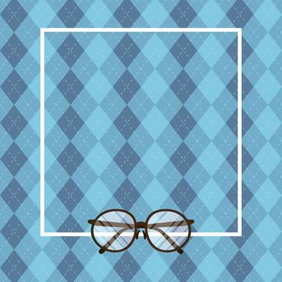 glasses with frame of fathers day vector design