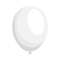 White balloon icon vector design