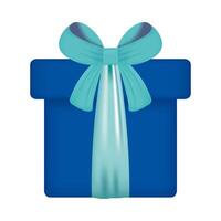 Gift with bowtie vector design