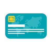 Isolated credit card vector design