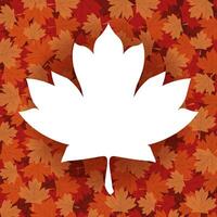 Autumn maple leaves vector design