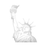 diseño vectorial de la estatua de la libertad de Estados Unidos vector