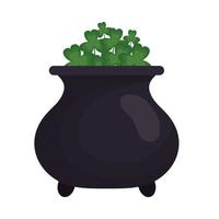 Saint patricks day clovers pot vector design