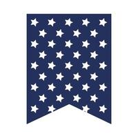 Usa starry banner vector design