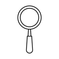 magnifying glass search isolated icon vector