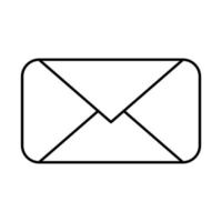 Sobre correo enviar icono aislado vector