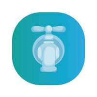 water tap faucet isolated icon vector