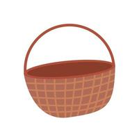 basket straw icon vector