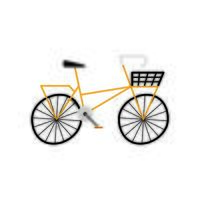 icono de bicicleta retro vector