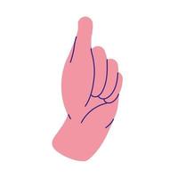 hand human gestures vector