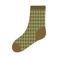 green sock accessory vector