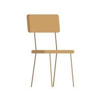 wooden school chair vector