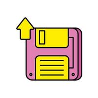 floppy disk retro vector