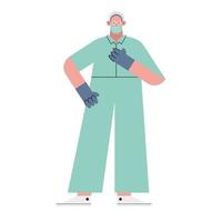 doctor surgeon standing vector