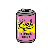 drink can retro vector