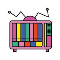 tv appliance retro vector