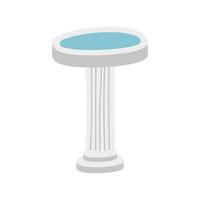 water fount park decoration isolated icon vector