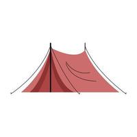 camping tent icon shelter badge vector