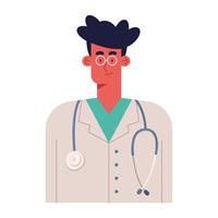 doctor with stethoscope vector