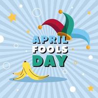 fools day lettering vector