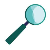 magnifying glass zoom isolated icon vector