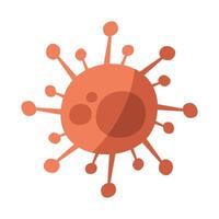 covid19 virus particle isolated icon vector