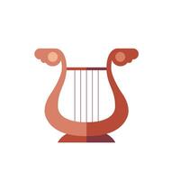 lyre instrument icon vector design