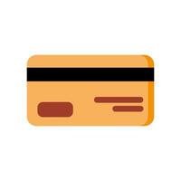 Debit card isolated vector design