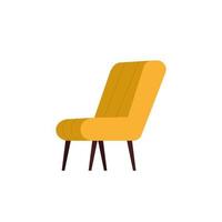 home yellow chair icon vector design