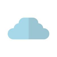 cloud shape isolated vector design