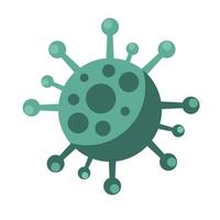 icono de pandemia de virus de partículas covid19 vector
