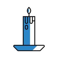 icono de vela diseño vectorial aislado vector