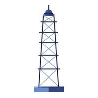 icono de la planta de la torre del precio del petróleo vector